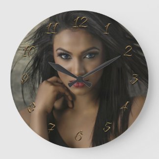 Grande Horloge Ronde Coiffeuse