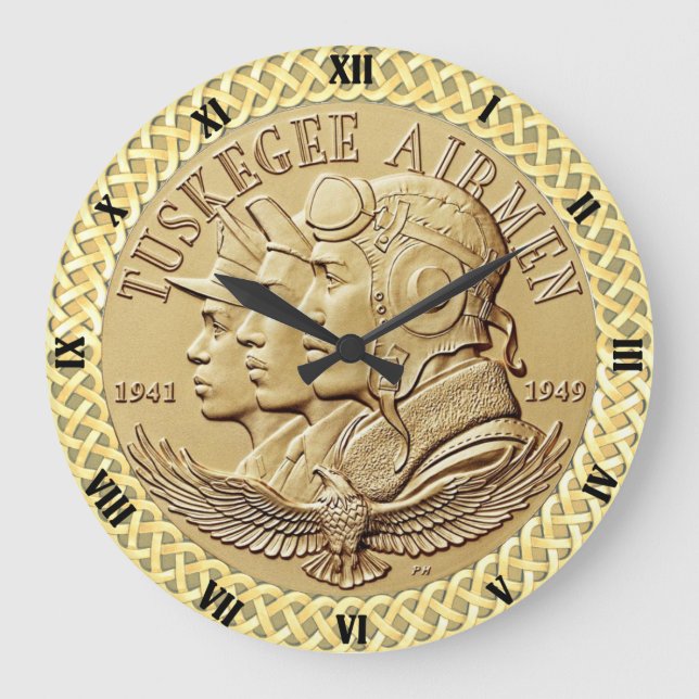 GRANDE HORLOGE RONDE COIN D'AÉRONEF TUSKEGEE (Recto)