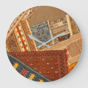 Grande Horloge Ronde Collage de tapis fermé
