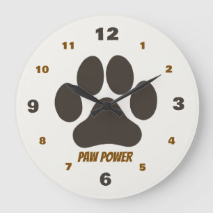 Grande Horloge Ronde Collection Pattes Cozy Beige