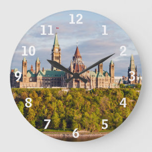 Grande Horloge Ronde Colline du Parlement à Ottawa - Ontario, Canada