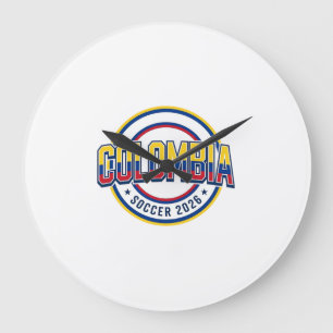 Grande Horloge Ronde Colombie Football 2026 Football Gras Pays Typograp