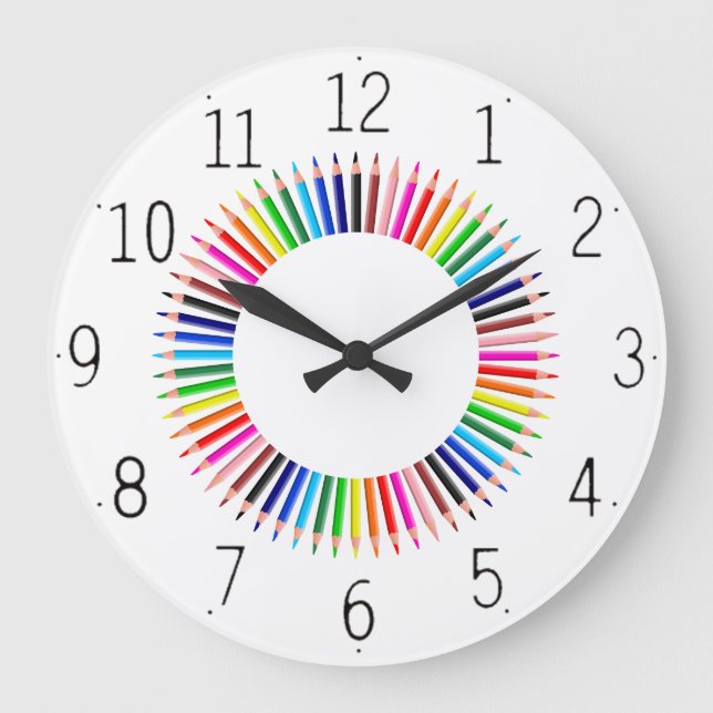 Grande Horloge Ronde Color pencil (Recto)