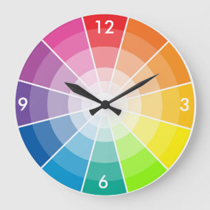 Grande Horloge Ronde Color wheel light