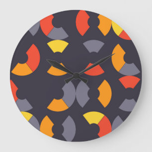Grande Horloge Ronde Coloré, cool, tendance, moderne, art circulaire ur