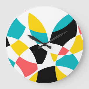 Grande Horloge Ronde Coloré, moderne, tendance, cool, circulaire unique