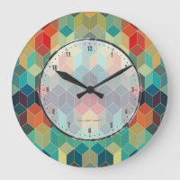 Colorful Cubes Geometric Pattern