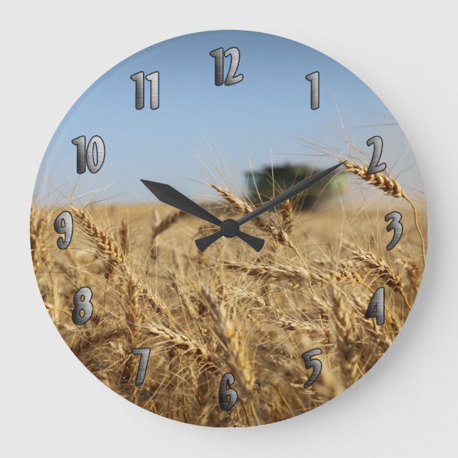 Grande Horloge Ronde Combine de Wheat Field (Recto)