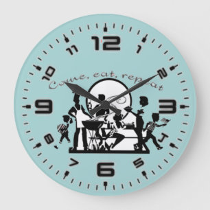 Grande Horloge Ronde Come, eat, repeat