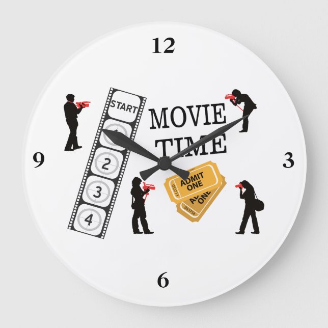 Grande Horloge Ronde Come One Come All It's Movie Time (Recto)