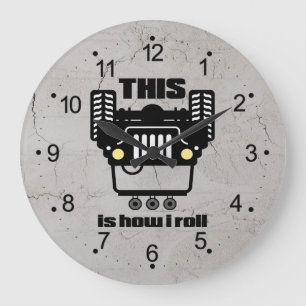 Grande Horloge Ronde Comment je roule   4x4 tous terrains basculent le