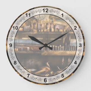 Grande Horloge Ronde Commerce - Charpentier - Rabots & Tarières