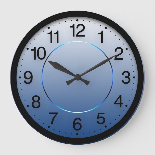 Grande Horloge Ronde Company Minimalism Blue Navy Ombre White (Recto)