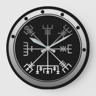Grande Horloge Ronde Compas viking Vegvisir