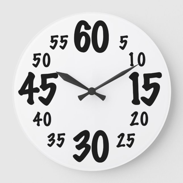 Grande Horloge Ronde Comptage par Folies (Recto)