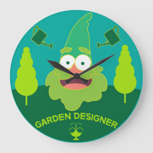 Grande Horloge Ronde Concepteur de jardins Conception du jardin Mug