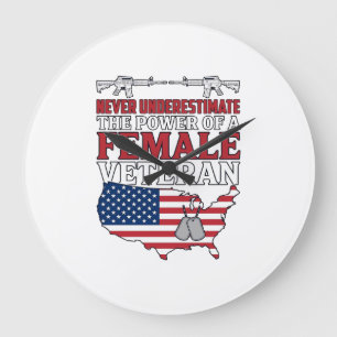 Grande Horloge Ronde Conception de chemise vintage patriotique de pouvo