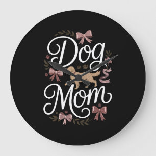 Grande Horloge Ronde Conception de citation de motivation pour maman et