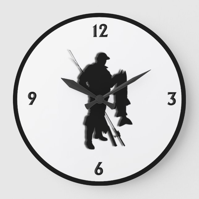 Grande Horloge Ronde Conception de la pêche (Recto)