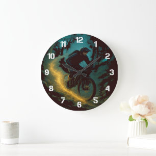 Grande Horloge Ronde Conception de mur d'aventure en VTT