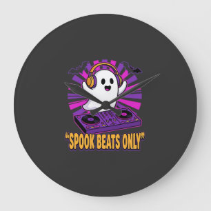 Grande Horloge Ronde Conception de rythmes Halloween DJ fantôme effraya