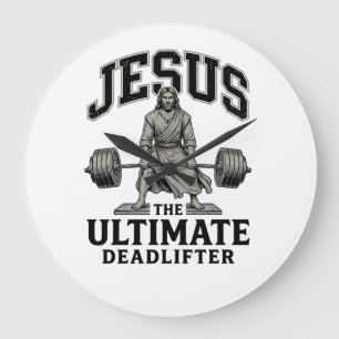 Grande Horloge Ronde Conception de t-shirt de gym vintage Jésus Ultimat