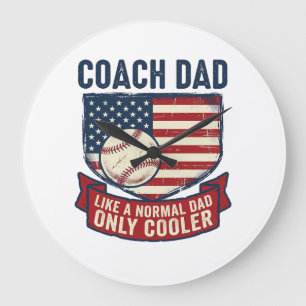 Grande Horloge Ronde Conception de T-Shirt Vintage Patriotique Coach Pa