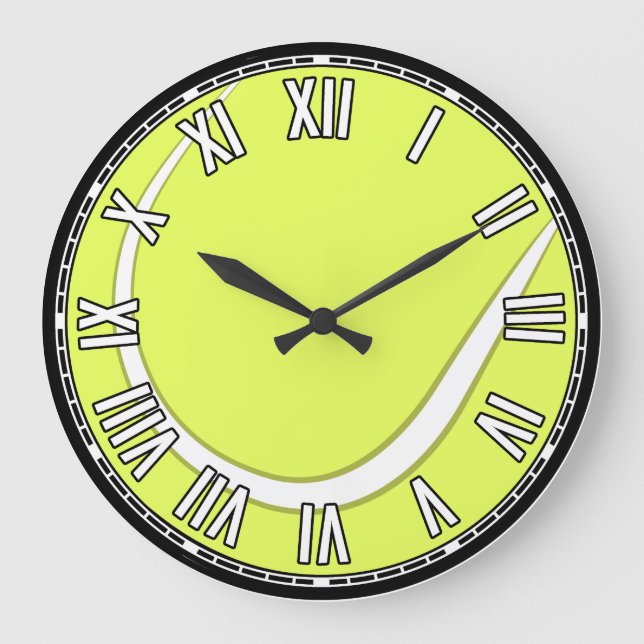 Grande Horloge Ronde Conception de tennis  (Recto)