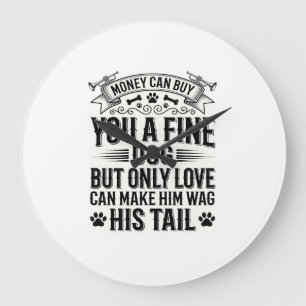 Grande Horloge Ronde Conception de typographie de citation d'amant de c