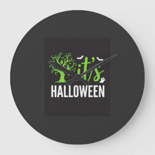 Grande Horloge Ronde Conception de vecteur de chauves-souris d'arbre ef
