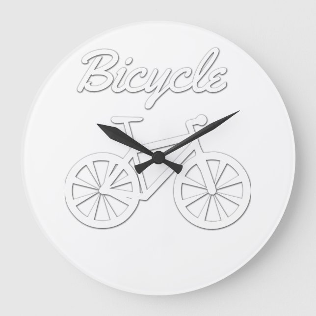 Grande Horloge Ronde Conception de vélo simple (Recto)