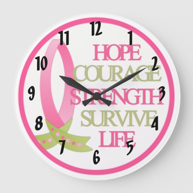 Grande Horloge Ronde Conception du cancer du sein (Recto)