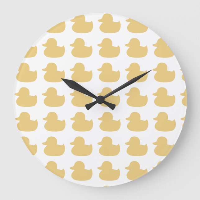 Grande Horloge Ronde Conception en caoutchouc Ducky (Recto)