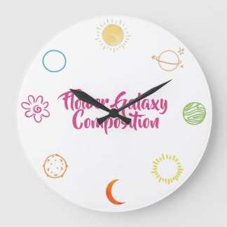 Grande Horloge Ronde Conception étonnante de la combinaison de galaxie