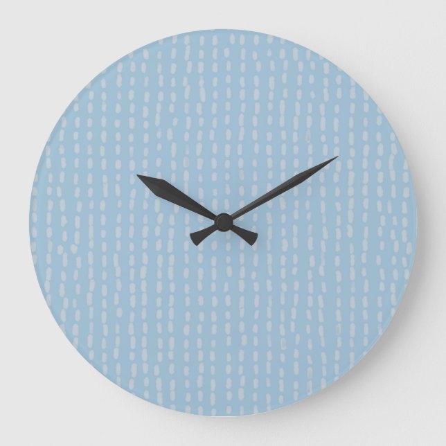 Grande Horloge Ronde Conception graphique de petits tirets (Recto)