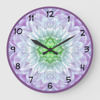 Grande Horloge Ronde Conception moderne de la médaille violette Abstrai