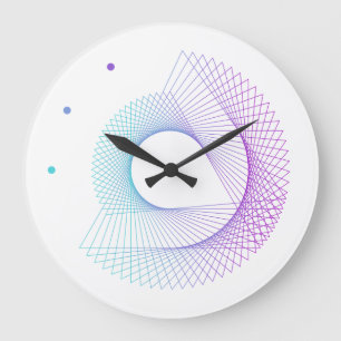 Grande Horloge Ronde Conception moderne minimaliste de la géométrie