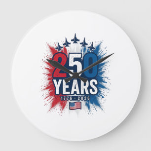 Grande Horloge Ronde Conception vectorielle pour le 250e anniversaire d