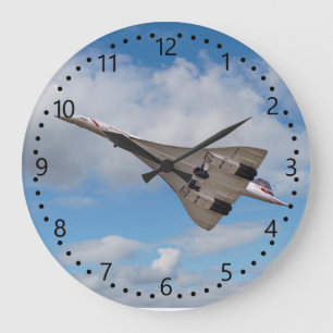Grande Horloge Ronde Concorde supersonique G-BOAB-4