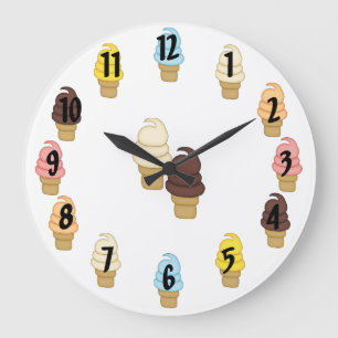 Grande Horloge Ronde Cones de torsion de glace