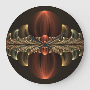 Grande Horloge Ronde Construction d'Imaginaires Art Fractal Abstrait br