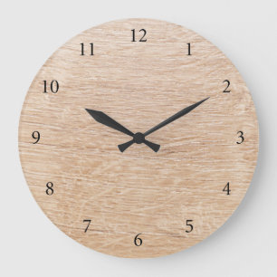 Grande Horloge Ronde Contexte du bois