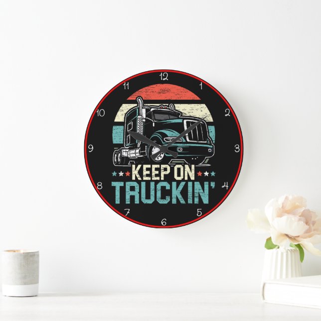 Grande Horloge Ronde Continuer sur le camion" : Retro Road (Maison)