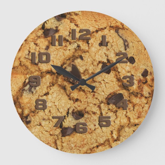 Grande Horloge Ronde Cookie à chips au chocolat (Recto)