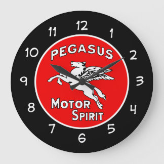 Grande Horloge Ronde Cool Mens Moteur Huile Automotive Thème