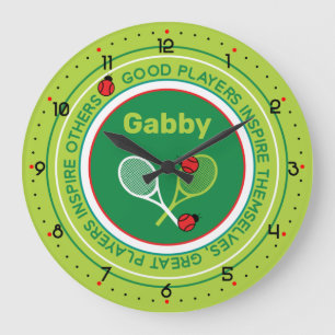 Grande Horloge Ronde Cool tennis with custom name