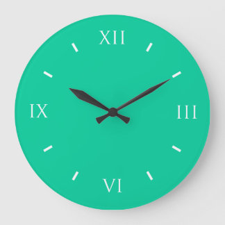 Grande Horloge Ronde Coordination des couleurs durables écologiques des