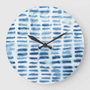 Grande Horloge Ronde Copie d'aquarelle d'Indigio