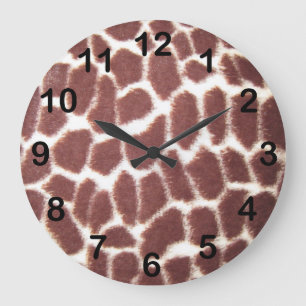 Grande Horloge Ronde Copie de girafe