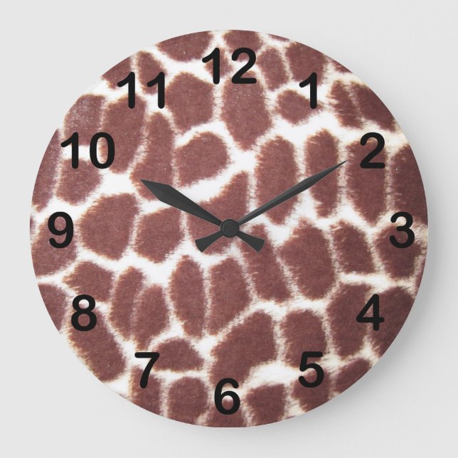Grande Horloge Ronde Copie de girafe (Recto)